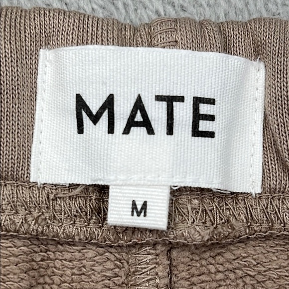 NEW MATE The Label M 100% Organic Cotton Light Brown/Tan Fleece Relaxed Sweat - Picture 8 of 15
